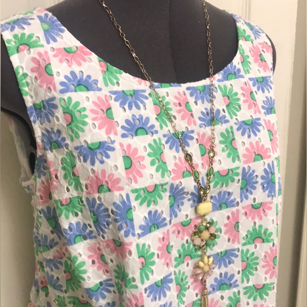 Talbots Daisy Eyelet Shell - Picture 5 of 16